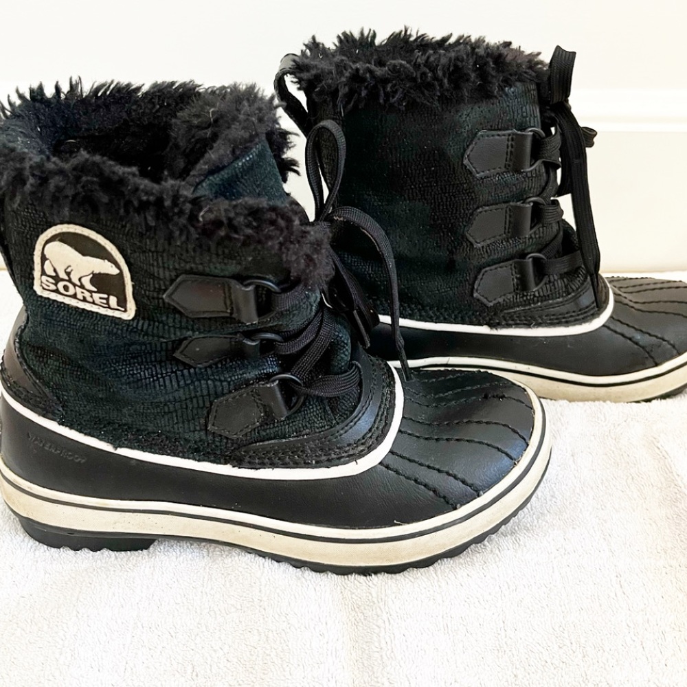 Sorel Tivoli Black Womens Winter Boots NL1631 010 Size 5